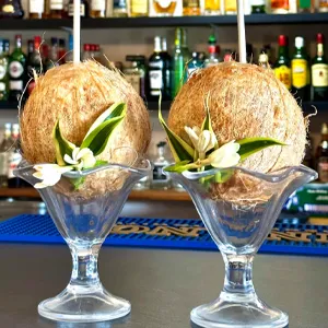 Carte de boissons exotiques et jus frais Bora Bora